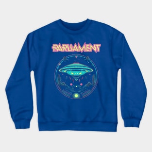 Parliament Funkadelic Retro Mothership UFO Rock Funk Throwback Crewneck Sweatshirt